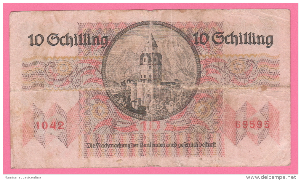 Austria Zehn Schilling 1946 10 Scellini - Austria