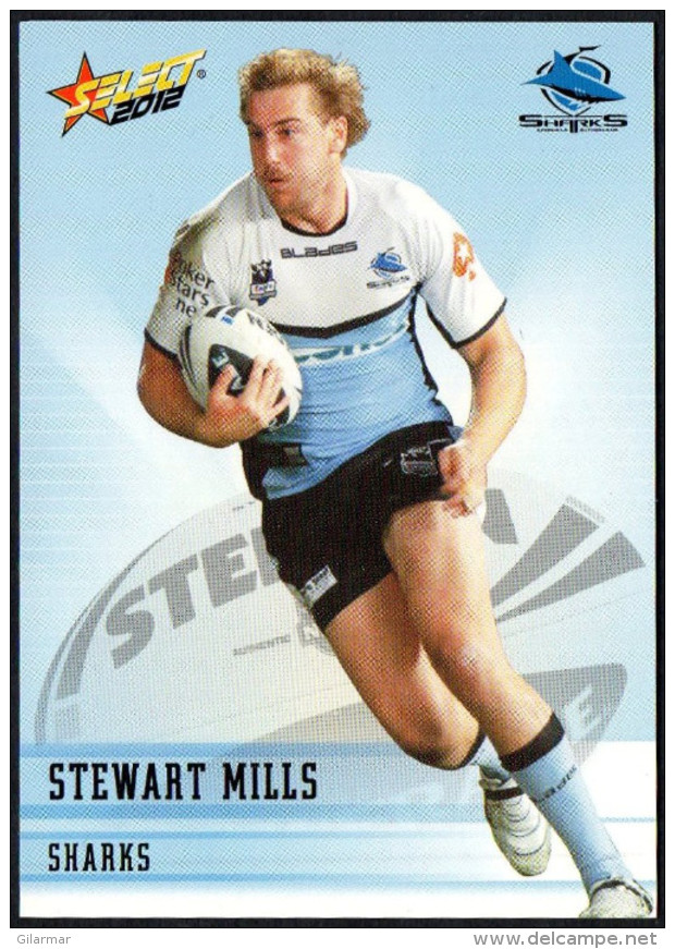 RUGBY - AUSTRALIA - SELECT 2012 - NRL TELSTRA PREMIERSHIP - STEVART MILLS - SHARKS - Rugby