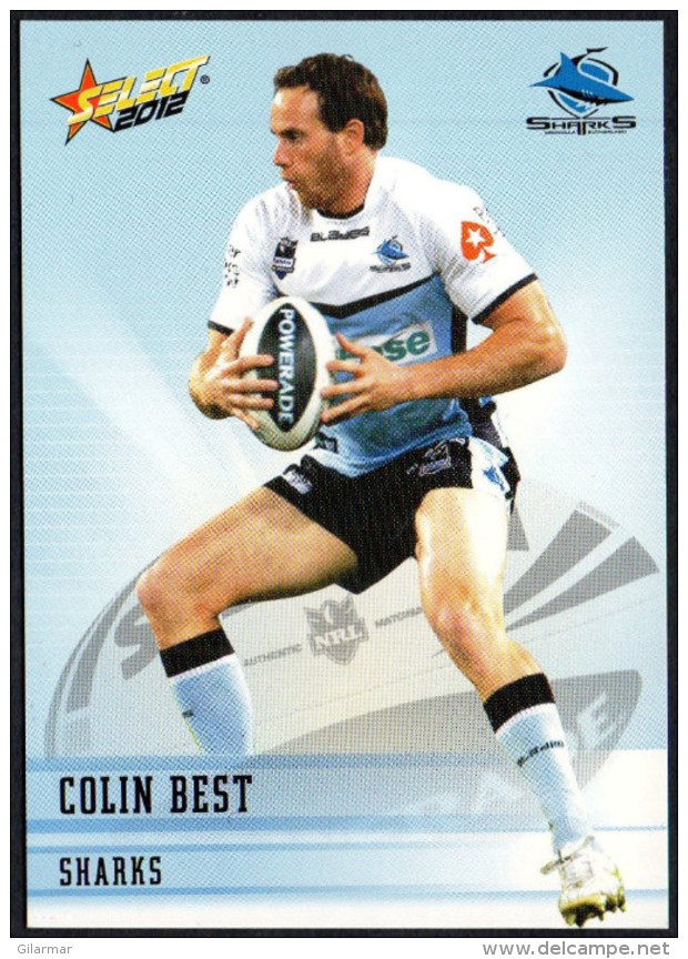 RUGBY - AUSTRALIA - SELECT 2012 - NRL TELSTRA PREMIERSHIP - COLIN BEST - SHARKS - Rugby