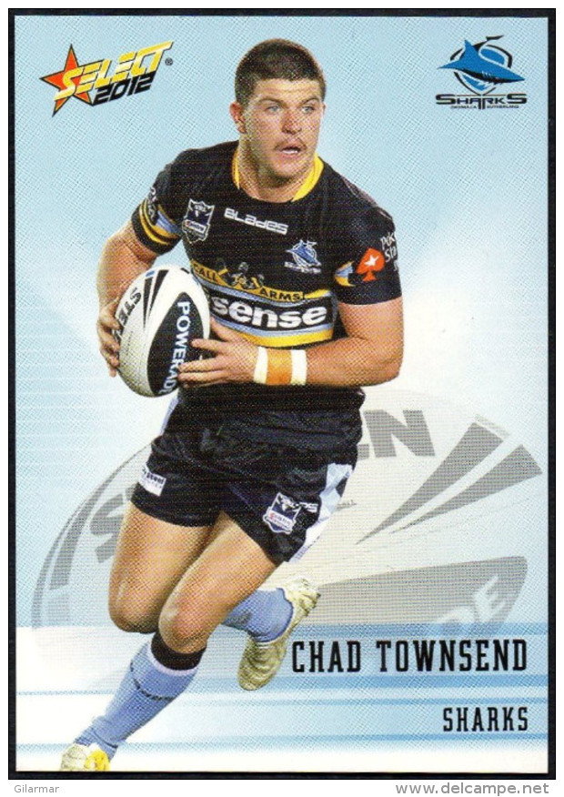 RUGBY - AUSTRALIA - SELECT 2012 - NRL TELSTRA PREMIERSHIP - CHAD TOWNSEND - SHARKS - Rugby