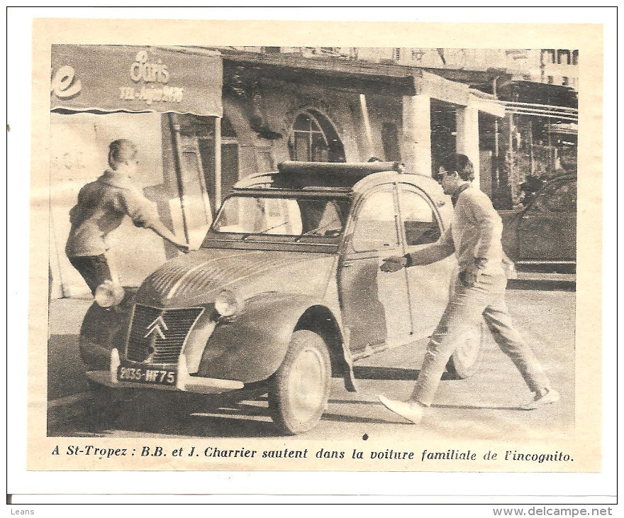 2CV CITROEN   à St Tropez  (B.B) Voir Description - Collections