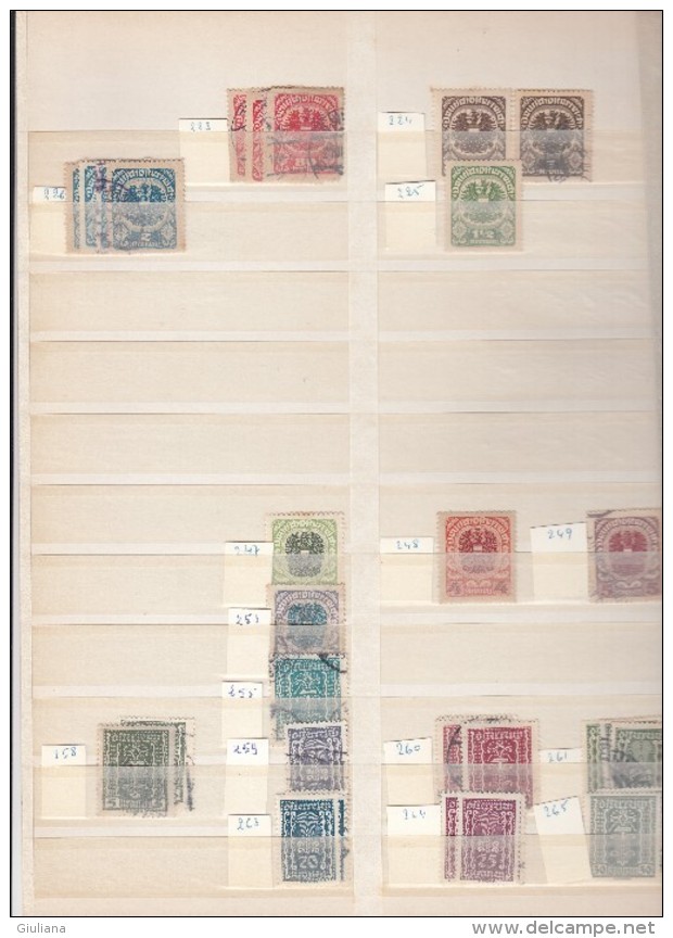 Austria - Stockpage Stamps Used - Collections