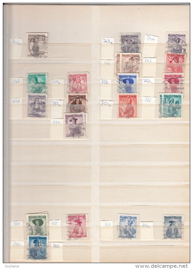 Austria - Stockpage Stamps Used - Sammlungen