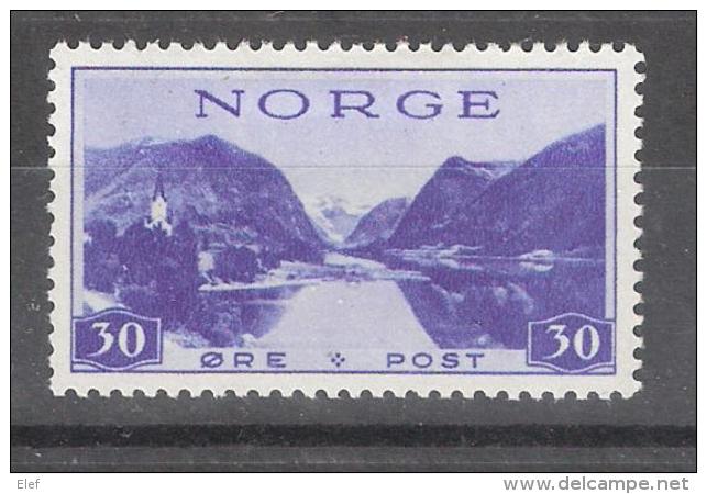 NORGE / Norvège / Norway 1938 , Tourism , Yvert N° 189 , 30 O Outremer , Neuf *, TB, Cote 6 Euros - Ongebruikt