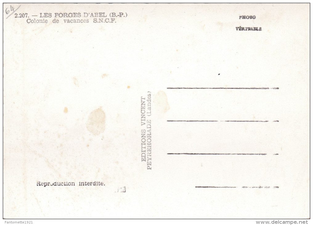 LES FORGES D'ABEL/COLONIE DE VACANCES SNCF (dil214) - Andere & Zonder Classificatie