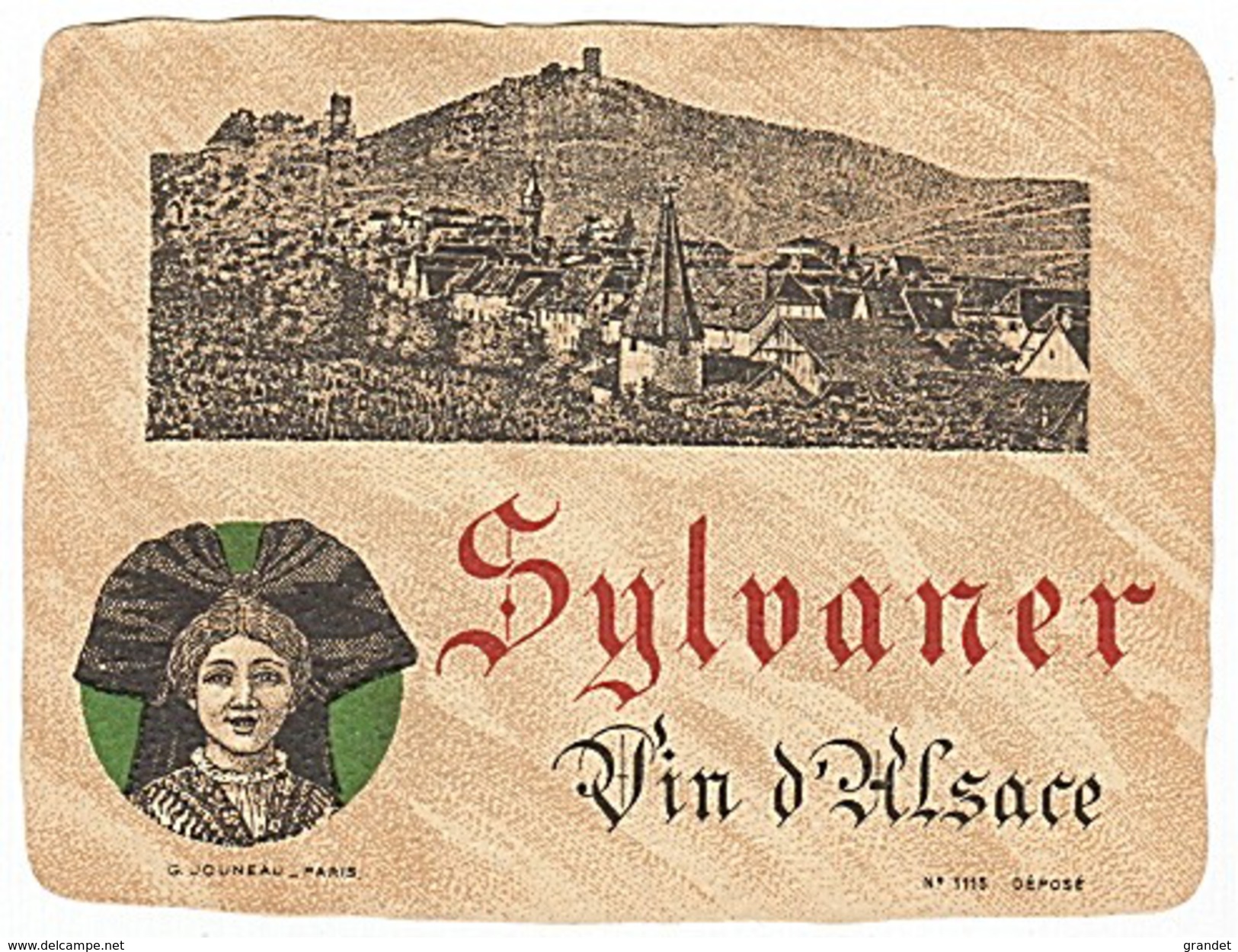 ETIQUETTE - SYLVANER - ALSACE - - Blancs