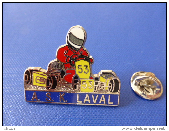 Pin´s Karting N° 53 - Kart - Course Automobile - ASK Laval - Zamac (JB37) - Automobilismo - F1