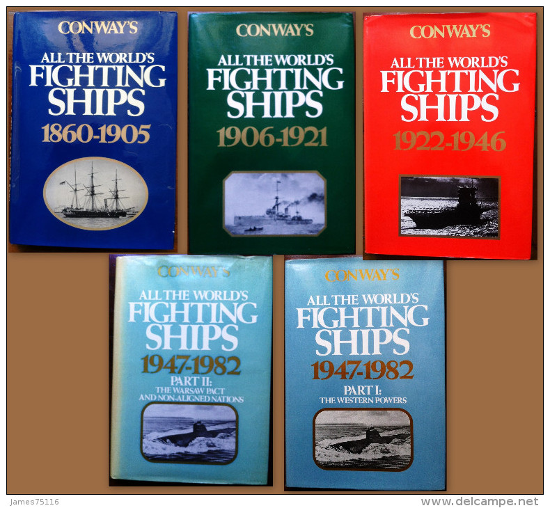 Conway's All The World's Fighting Ships 1860-1982. 5 Volumes. - Autres & Non Classés