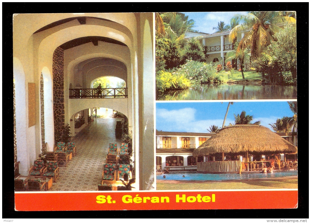 St. Geran Hotel / Postcard Not Circulated, With Inscription On The Back - Maurice