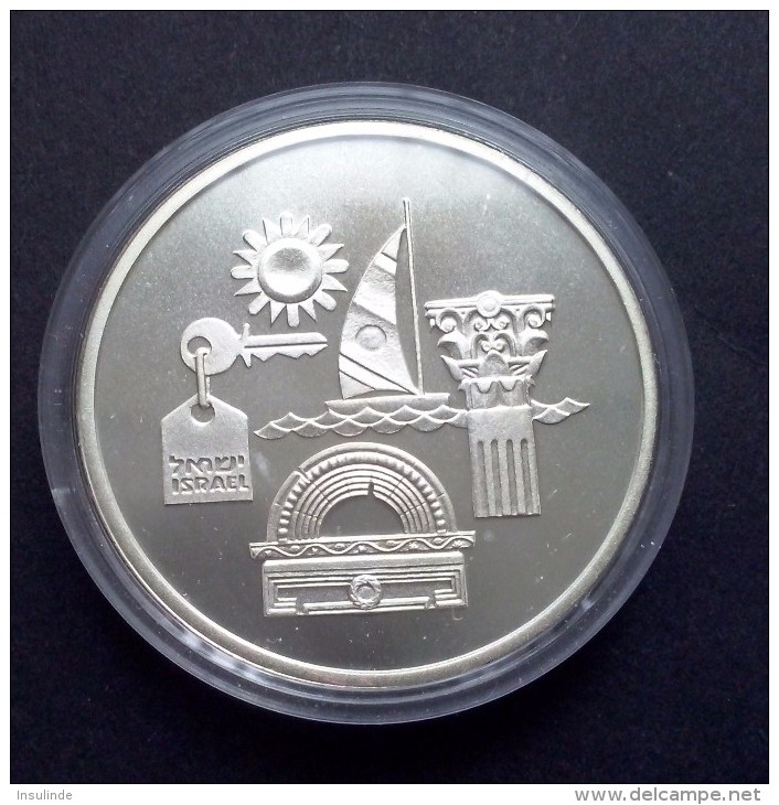 Israël New Shegel 1993, Onafhankelijkheidsdag/toerisme, Zilver Proof, KM:240 - Israël