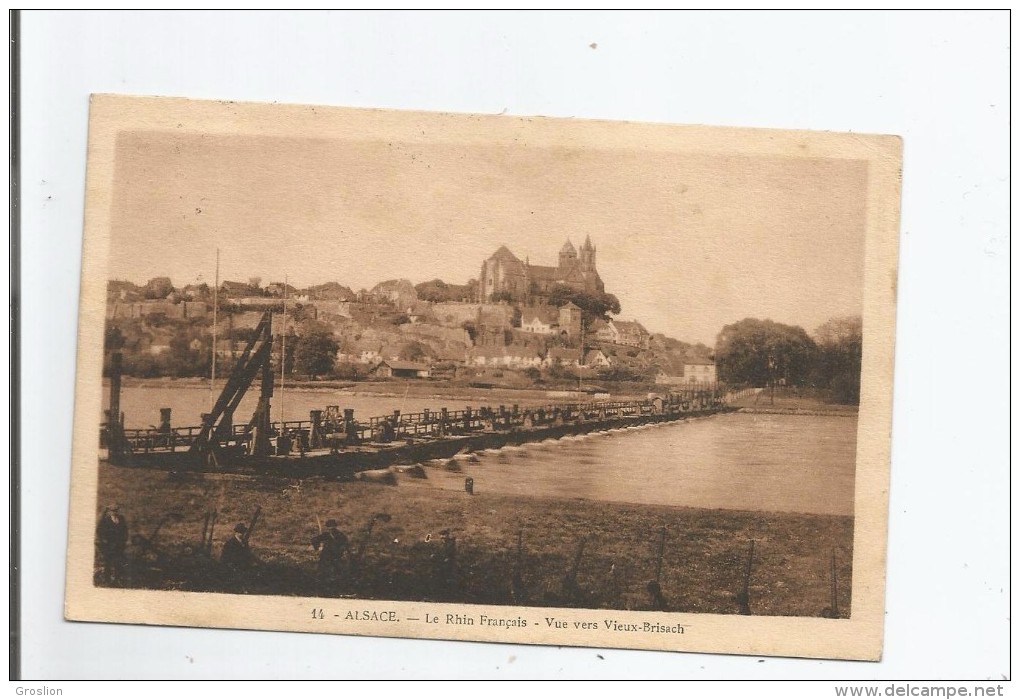 ALASACE 14 LE RHIN FRANCAIS VUE VERS VIEUX BRISACH  1930 - Neuf Brisach