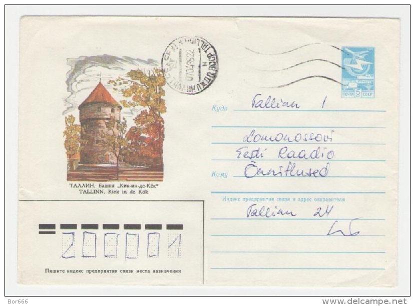 GOOD ESTONIA Postal Cover 1984 - TALLINN - Tower Kiek In De Kök - Estonie