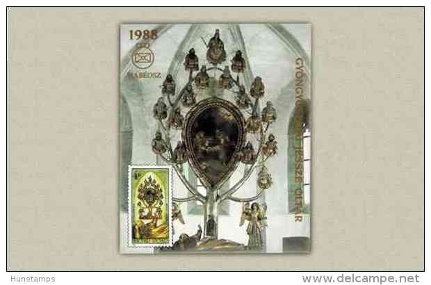 Hungary 1987. Church In Gyongyospata Commemorative Sheet Special Catalogue Number: 1987/3 - Commemorative Sheets