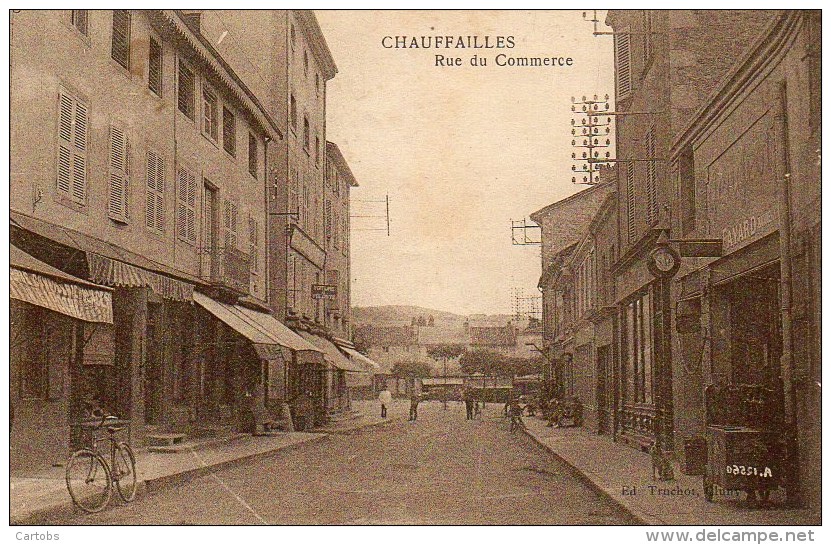 71  CHAUFFAILLES  Rue Du Commerce - Autres & Non Classés