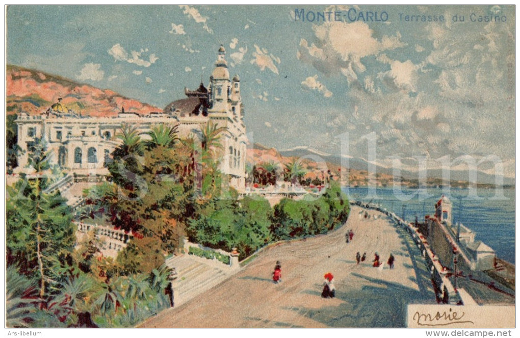 CPA / Postcard / Artist / Monaco / Monte-Carlo / Terrasse Du Casino / Unused - Monte-Carlo