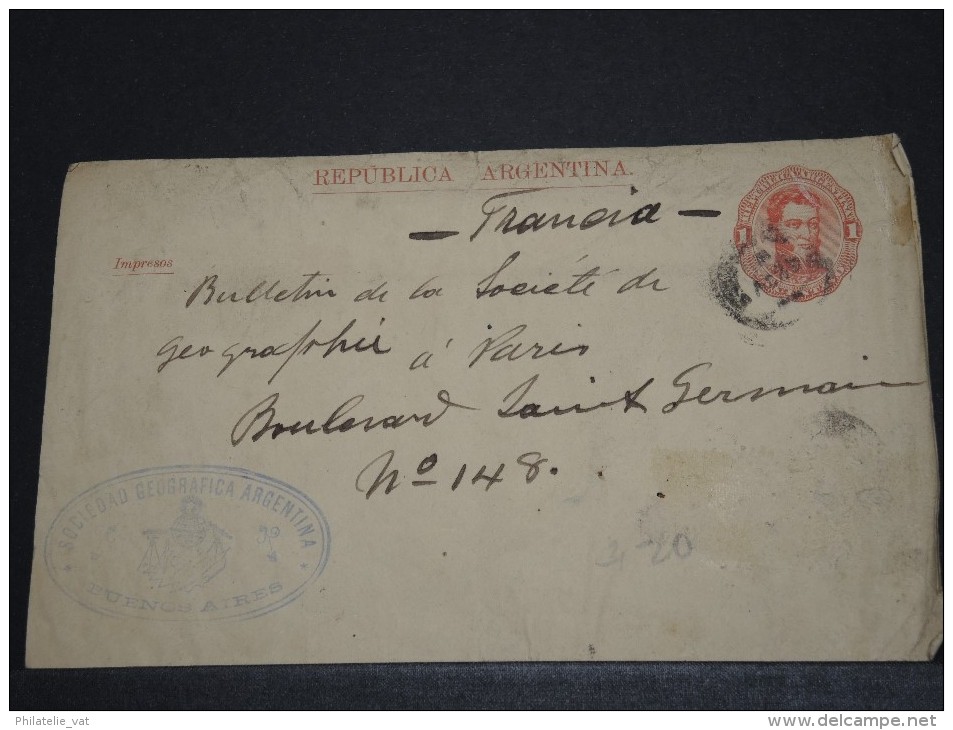 ARGENTINE - Entier Env Pour Paris - A Voir - P17703 - Postal Stationery