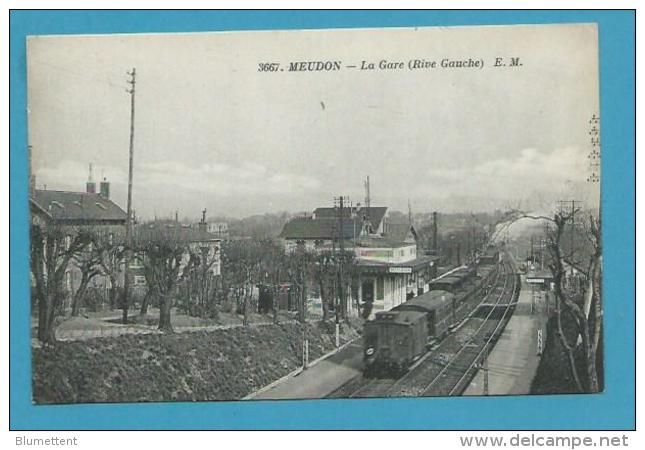 CPA 3667 - Passage D'un Train - La Gare Rive Gauche MEUDON 92 - Meudon
