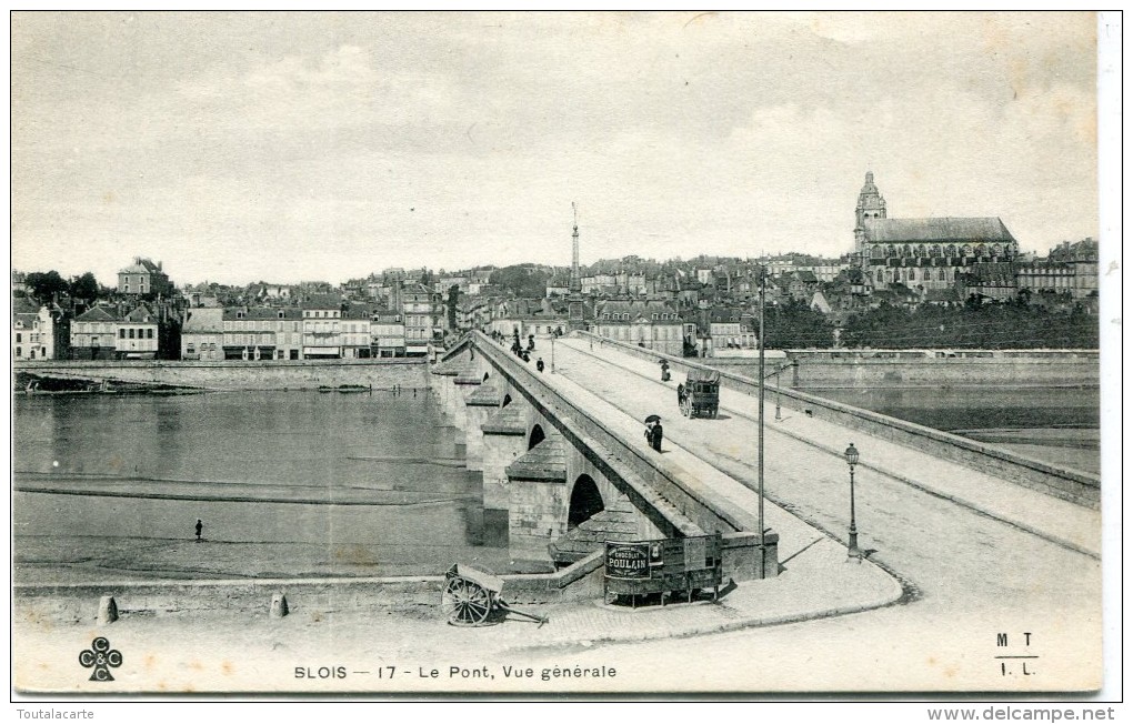 CPA 41 BLOIS LE PONT  VUE GENERALE  Dos Simple - Blois