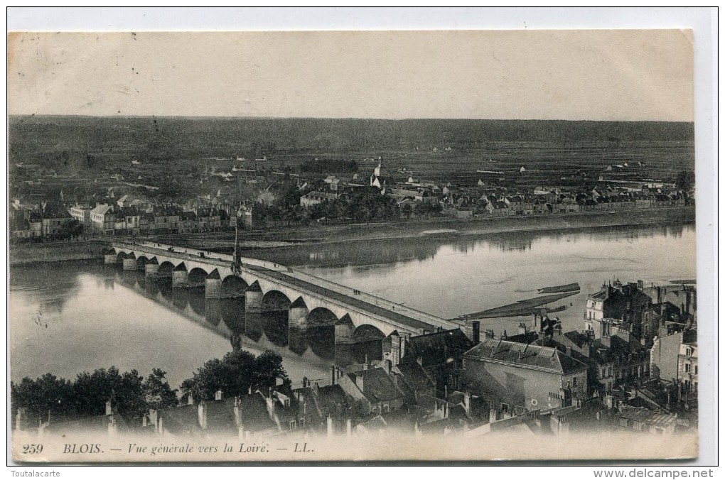 CPA 41 BLOIS  VUE GENERALE  VERS LA LOIRE - Blois