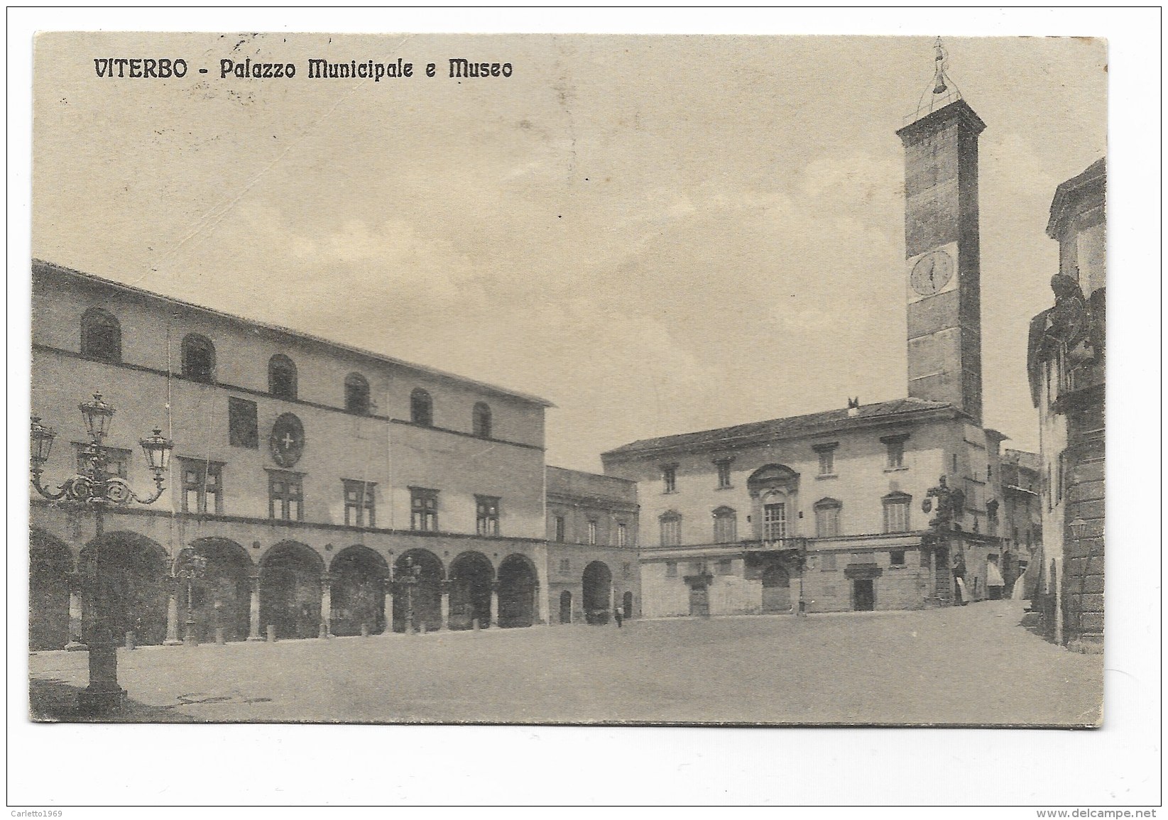 VITERBO PALAZZO MUNICIPALE E MUSEO VIAGGIATA FP VEDI RETRO - Viterbo