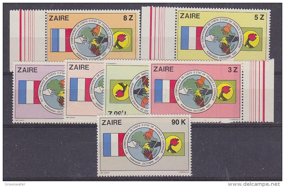Zaire 1982 Conferentie Staatshoofden 7v ** Mnh (29442) - Ongebruikt