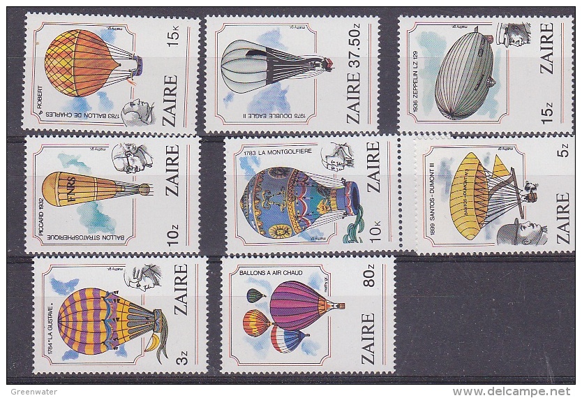 Zaire 1984 200st Verjardaag Eerste Vlucht  Van De Mens In Luchtballon 8w ** Mnh (29445) - Ongebruikt