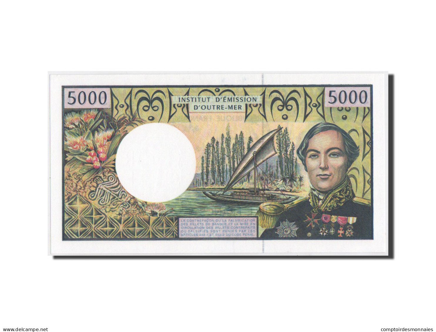 Billet, French Pacific Territories, 5000 Francs, 1996, 1996, KM:3a, NEUF - Altri – Oceania