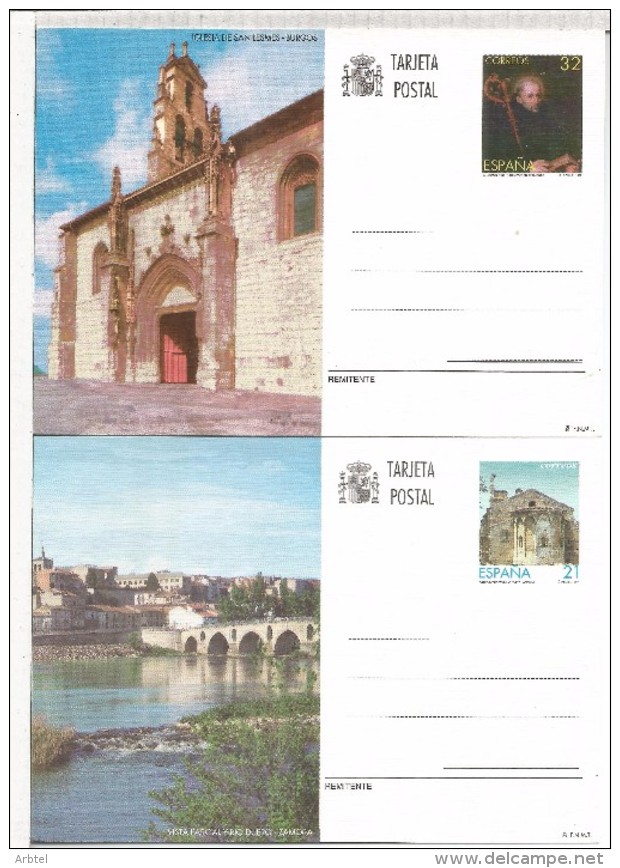 ENTEROS POSTALES PALENCIA BURGOS ZAMORA SEGOVIA ARQUITECTURA PUENTE BRIDGE CATEDRAL - Otros & Sin Clasificación