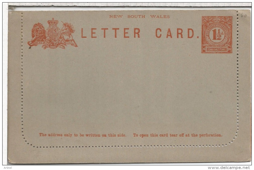 ENTERO POSTAL NEW SOUTH WALES - Lettres & Documents