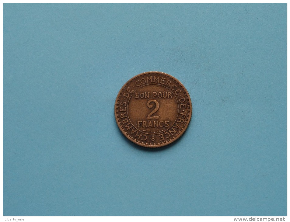 1921 - 2 Francs / KM 877 ( Uncleaned Coin / For Grade, Please See Photo ) !! - Autres & Non Classés