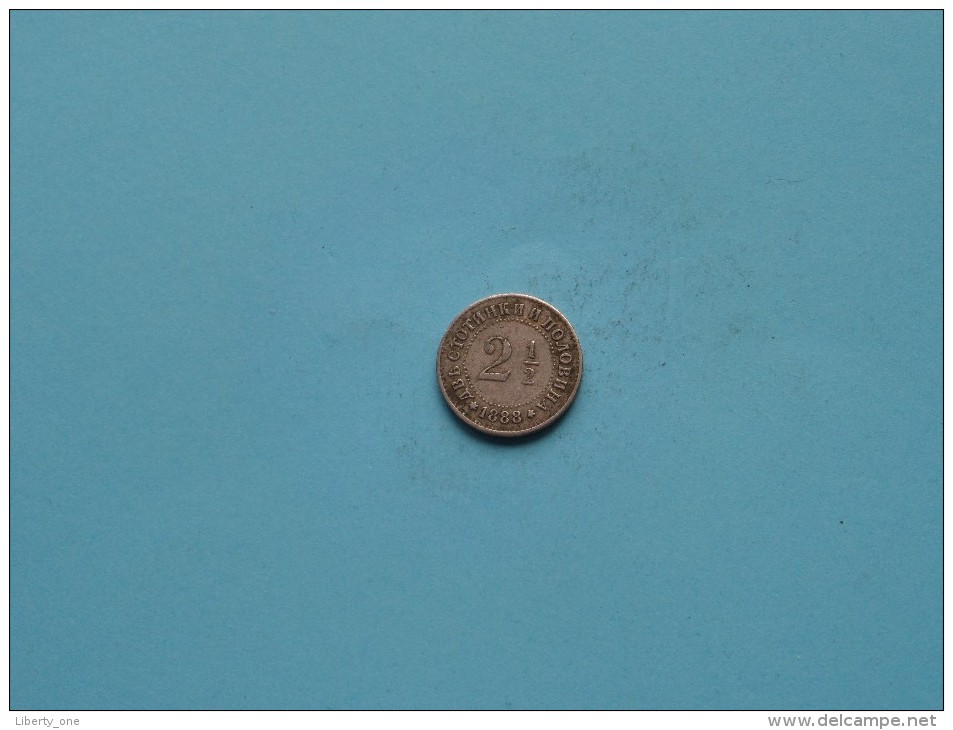 1888 - 2 1/2 Stotinki - KM 8 ( Uncleaned Coin / For Grade, Please See Photo ) !! - Bulgarie