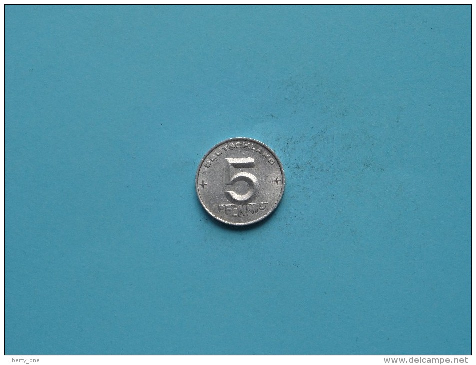 1952 A - 5 Pfennig - KM 6 ( Uncleaned Coin / For Grade, Please See Photo ) !! - 5 Pfennig