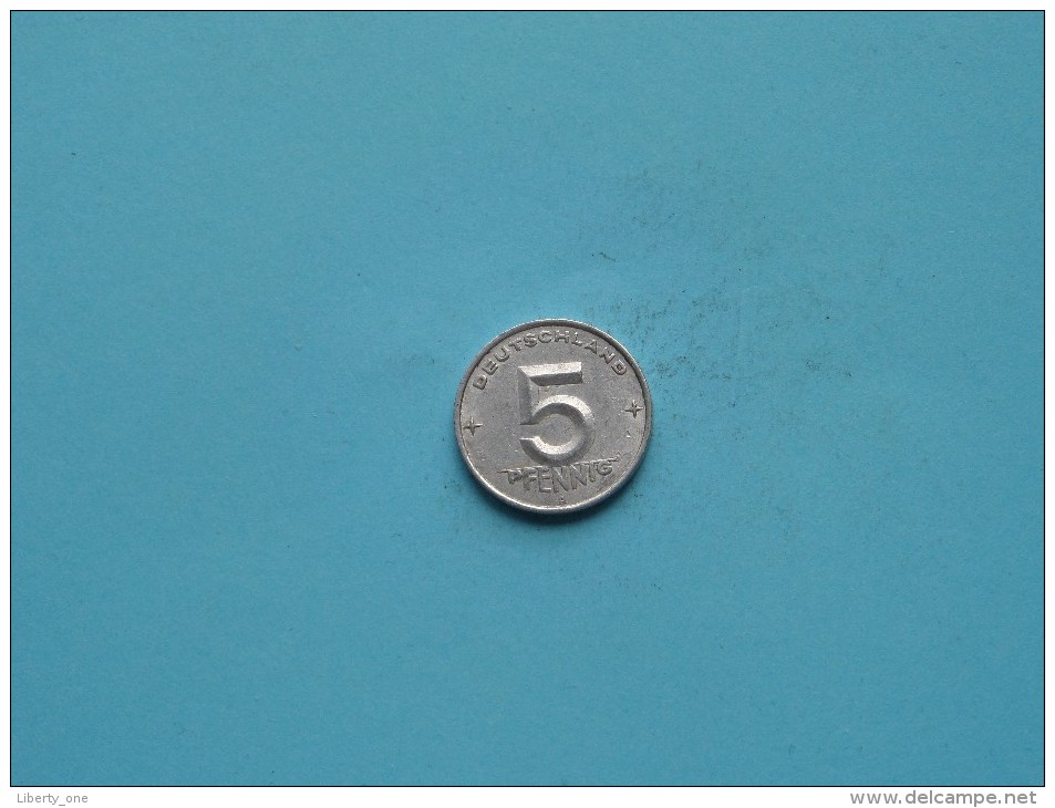 1952 A - 5 Pfennig - KM 6 ( Uncleaned Coin / For Grade, Please See Photo ) !! - 5 Pfennig