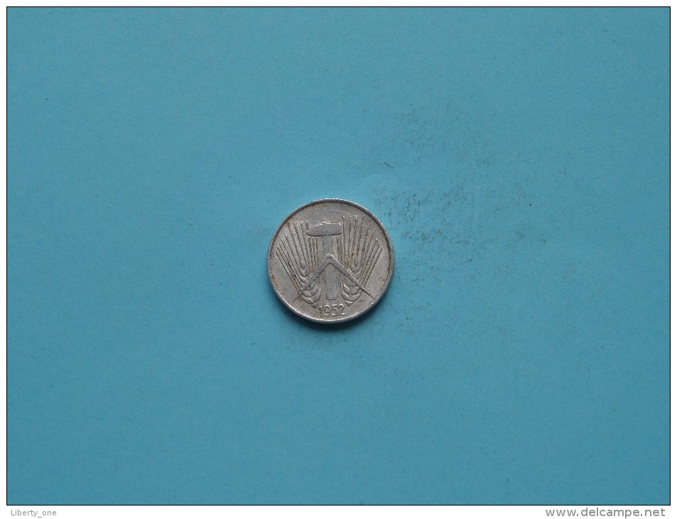 1952 A - 5 Pfennig - KM 6 ( Uncleaned Coin / For Grade, Please See Photo ) !! - 5 Pfennig