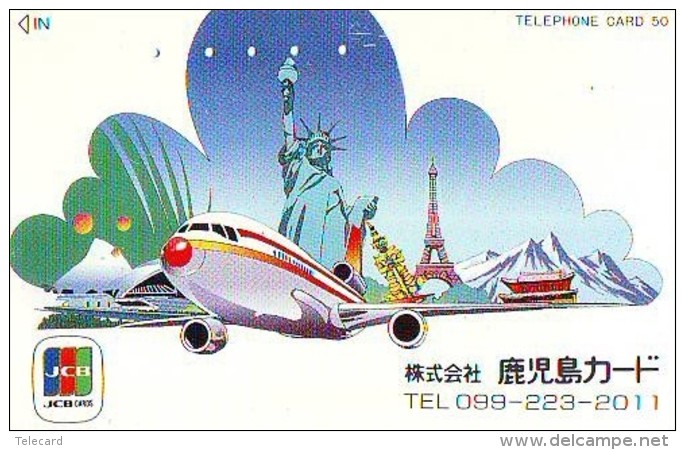 Telecarte JAPON (841) Statue De La Liberte * New York USA * PHONECARD JAPAN * STATUE OF LIBERTY * - Landschappen