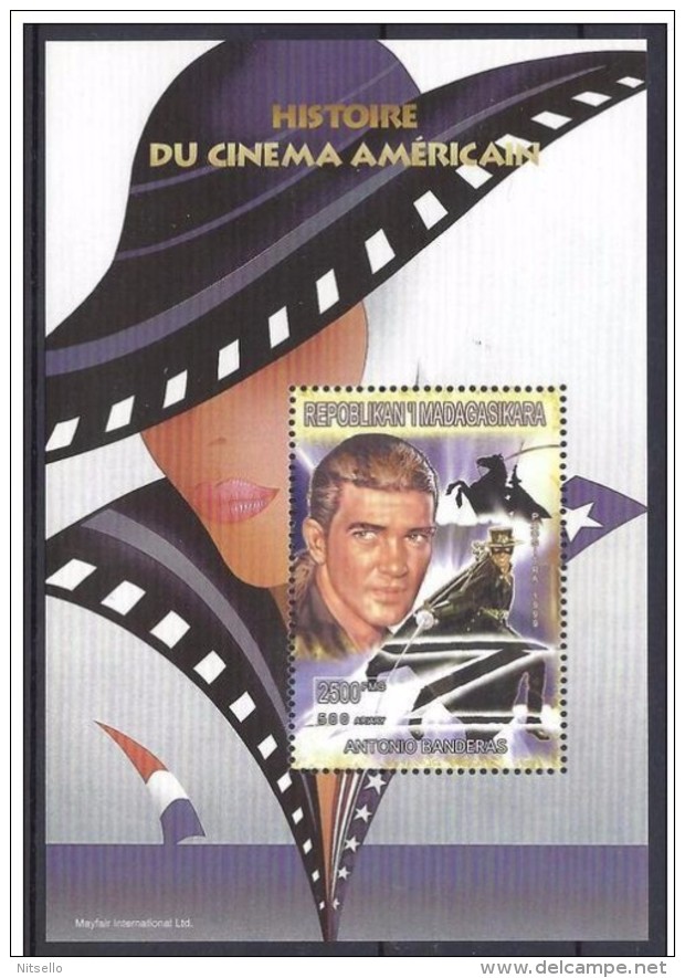 LOTE 1985   ///   MADAGASCAR    HISTORIA DEL CINE AMERICANO   ** MNH      ¡¡¡¡¡  LIQUIDATION  !!!!!!!! - Madagascar (1960-...)