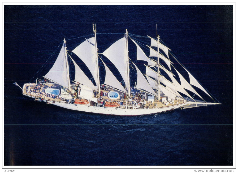 (1001) Sailing Ship Star Clippers (large Card) - Velieri