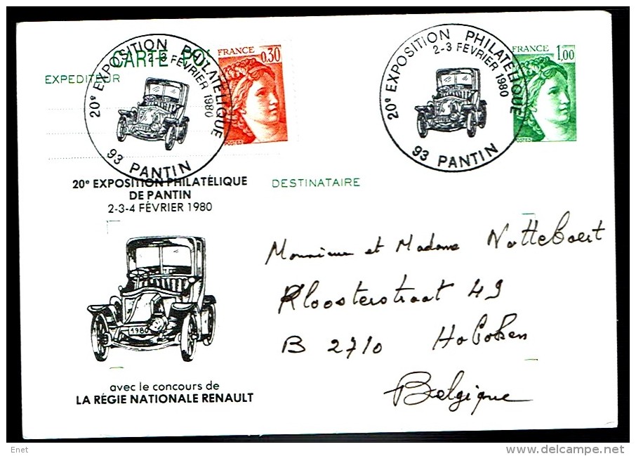 Frankreich France 1980 - Sonderstempel RENAULT - Autos