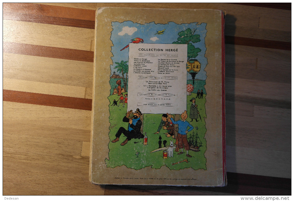 Tintin Objectif Lune 1958 B25 Cote 60 € Vendu 15 € - Hergé
