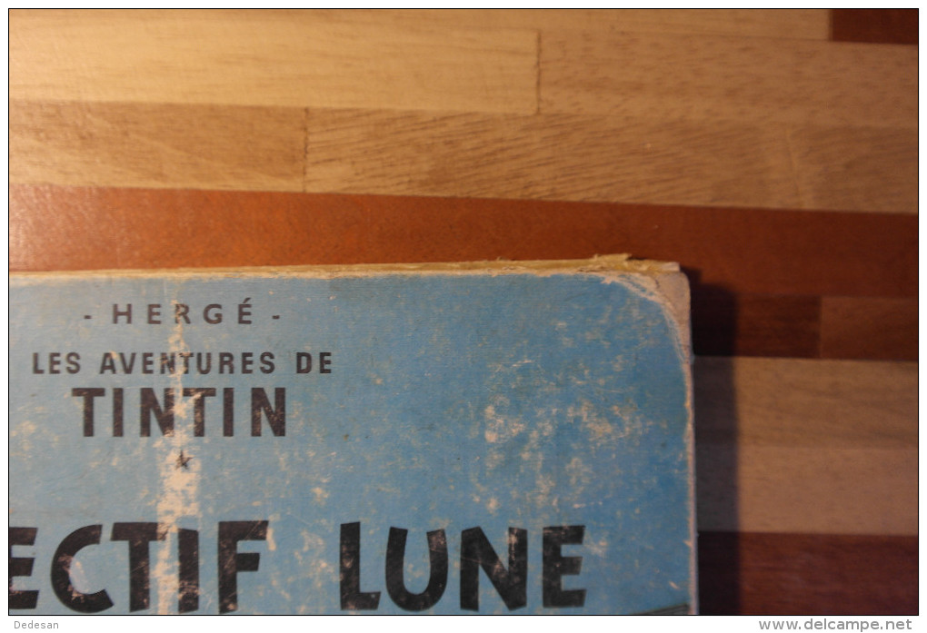 Tintin objectif lune 1958 B25 cote 60 € vendu 15 €