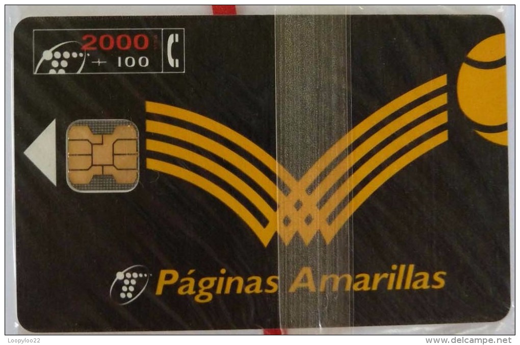 SPAIN - Chip - 2000+100 Units - Paginas Amarillas - CP-60 - Mint Blister - Collezioni
