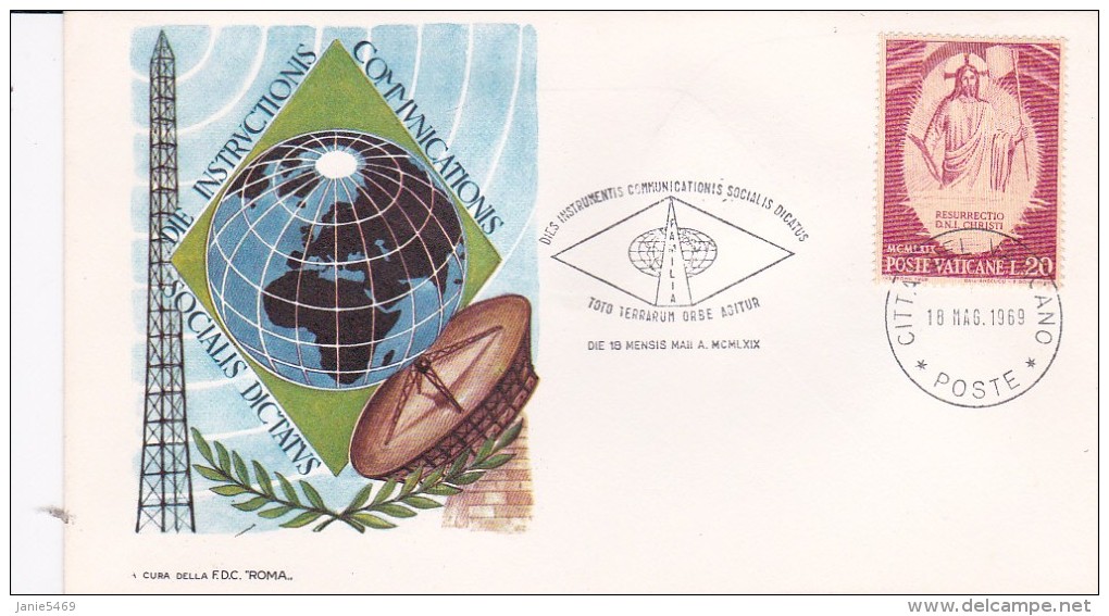 Vatican City 1969 Radio Vaticana ,souvenir Cover - Covers & Documents