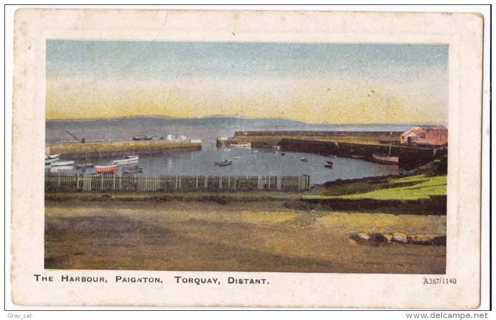 UK, The Harbour, Paignton, Torquay, Distant, Used Postcard [17232] - Paignton