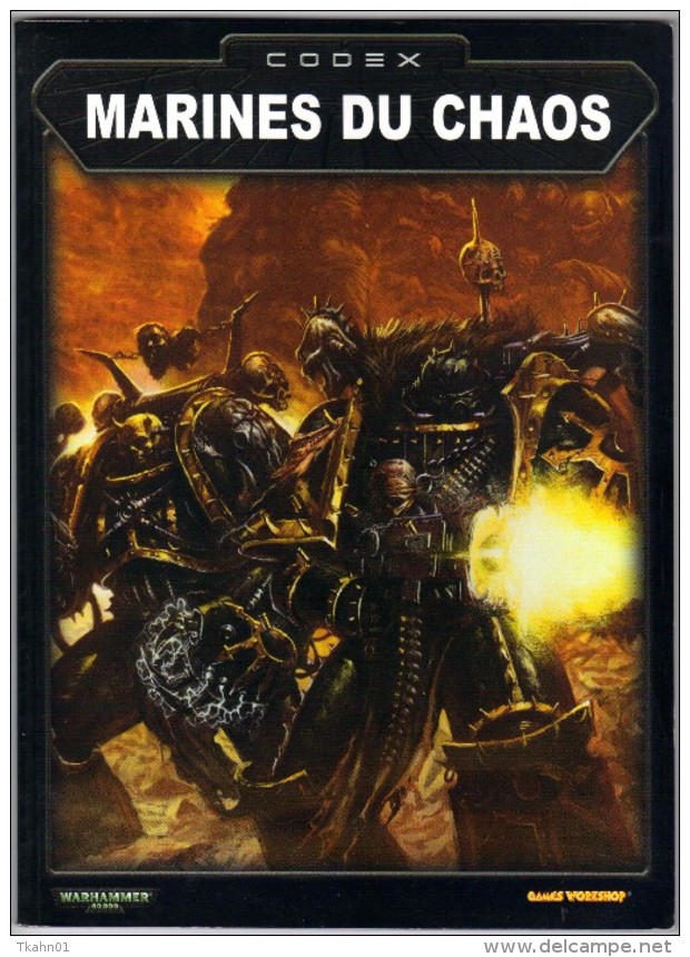 WARHAMMER  CODEX " MARINES DU CHAOS  "  GAMES WORKSHOP TTBE - Warhammer