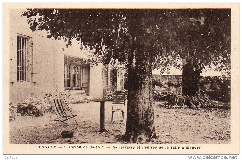 74 ANNECY "Rayon De Soleil" La Terrasse Et L'entrée De La Salle à Manger - Annecy