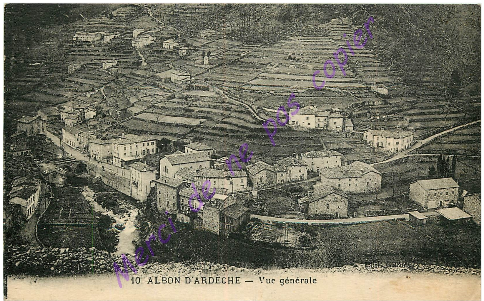 07. ALBON D'ARDECHE . Vue Générale . - Autres & Non Classés