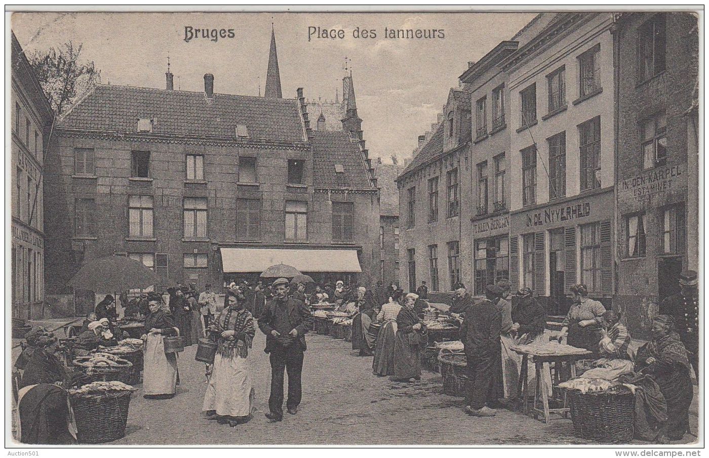 26743g  MARCHE - PLACE DES TANNEURS - Bruges - 1911 - Brugge