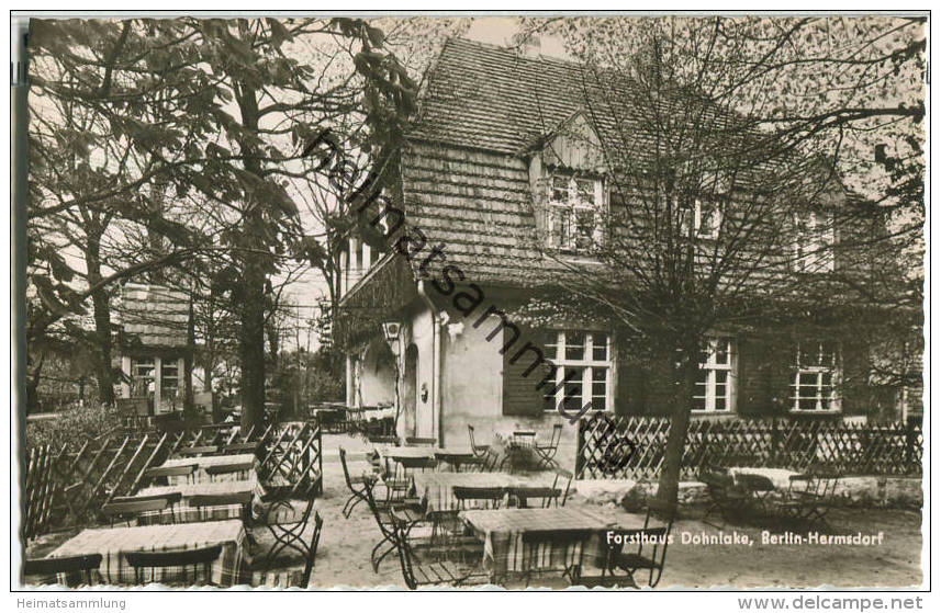 Berlin - Hermsdorf - Forsthaus Dohnlake - Besitzer Clara Riemann - Foto-Ansichtskarte - Reinickendorf