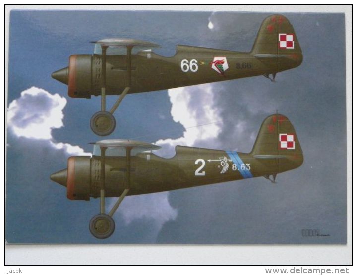 Polish Fighter P11 C / Polish Aviation Museum In Cracow / Carnet 2 Scan - 1939-1945: 2ème Guerre