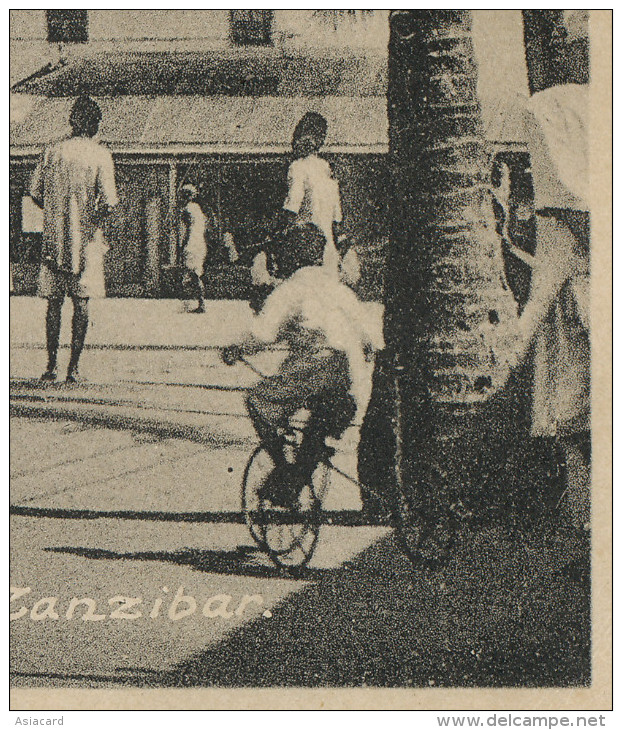 Zanzibar, Market Scene Little Black Boy On A Curious Tricycle Edit A.C. Gomes And Son - Tanzanie